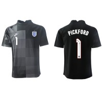 Camisa de time de futebol Inglaterra Jordan Pickford #1 Goleiro Replicas 1º Equipamento Mundo 2022 Manga Curta